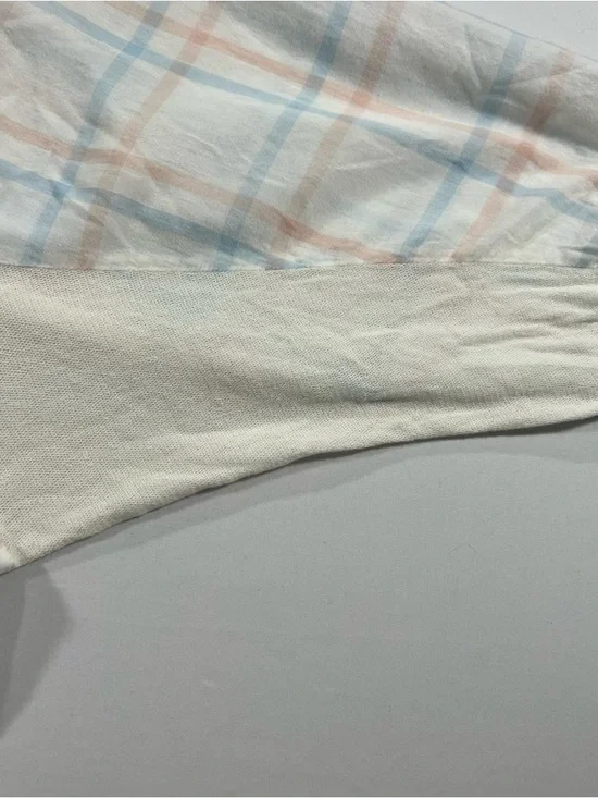 Free People No Limits Plaid Gauze Back Button Down Shirt Medium - Picture 8 of 11